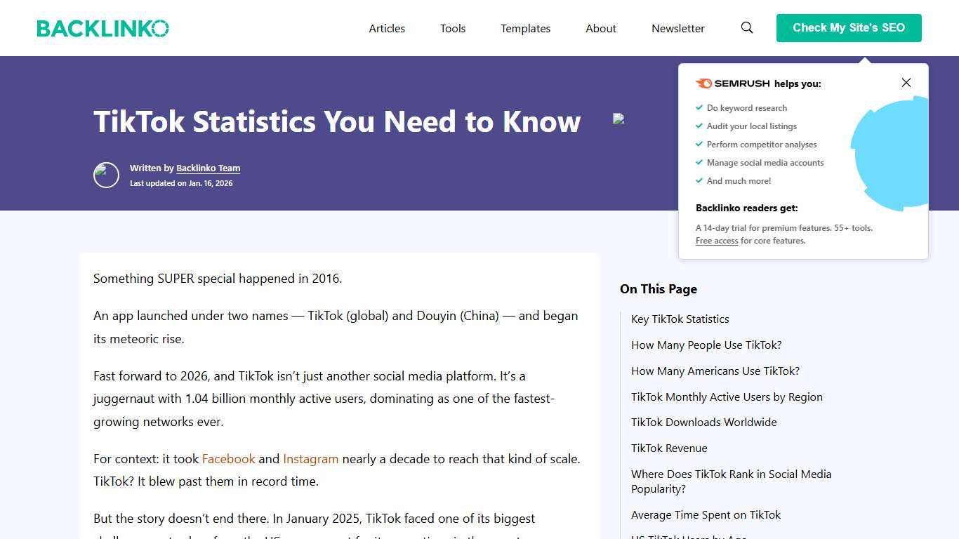 TikTok Statistics You Need to Know in 2026